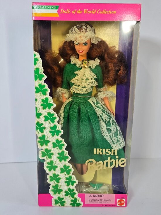 Barbie Other - 1994 Barbie Dolls Of The World Irish Barbie Ireland #12998 New In Box Read